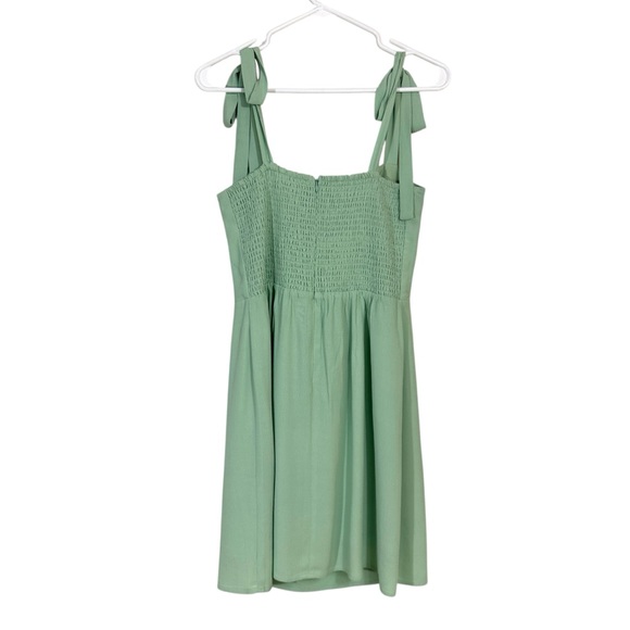 WAYF Mint Green Tie Strap Mini Dress - Picture 3 of 8
